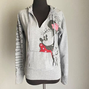 Disneyland sz S‎ gray cotton Minnie mouse warm hoodie